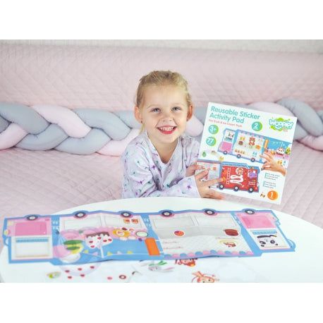 Light Gray Woopie Art&Fun Reusable Sticker Activity Pad