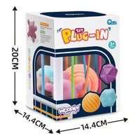 Woopie Flexible Sensory Cube Sorter for Kids Crazy Shapes