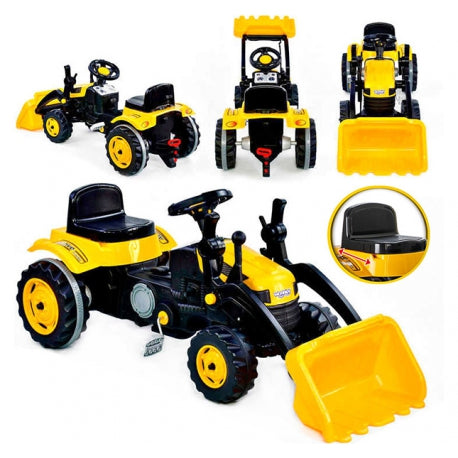 Goldenrod WOOPIE Pedal Tractor Yellow Bulldozer