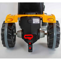Gray WOOPIE Pedal Tractor Yellow Bulldozer