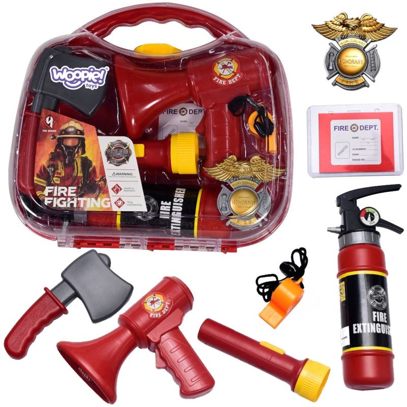 Woopie Firefighter Suitcase Set with Fire Extinguisher